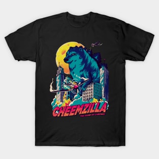 Cheems | Cheemzilla - The Gomd of Cheemse (Blue) Cheems T-Shirt